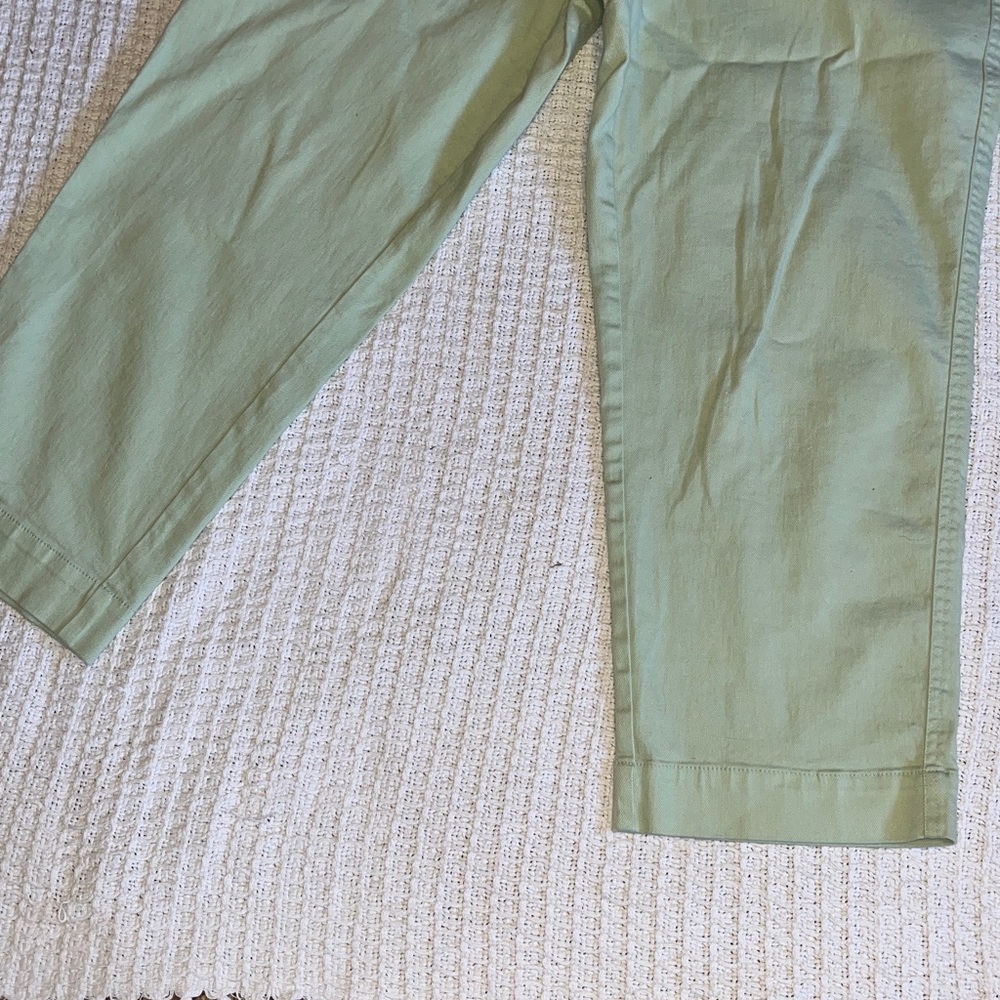 A.new.day Pastel Green wide leg high rise stretch ankle jeans sz 14 - Picture 4 of 7